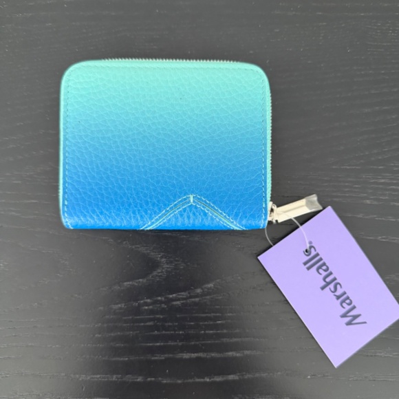 Tiffany & Co. Please Return to Tiffany Leather Zip Wallet - Ombre Blue | NWT - Picture 2 of 4